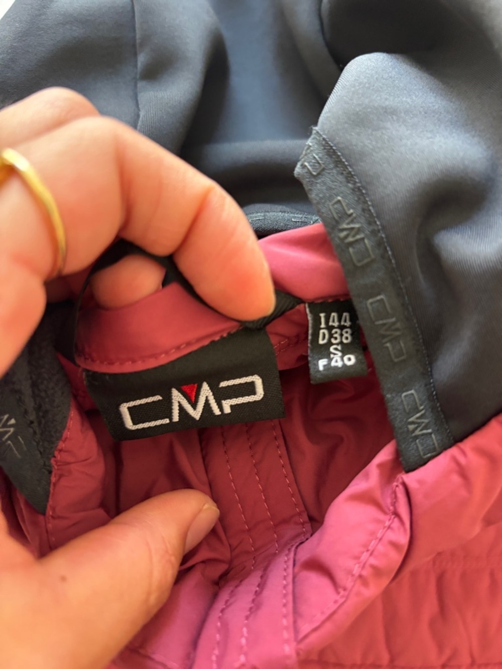 CMP puffer jacket pink black peony Unlimitech women's hybrid jacket quilted - Picture 15 of 16